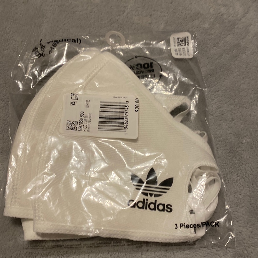 Adidas mask new in package set of 3